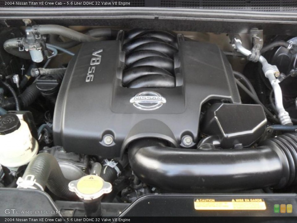 5.6 Liter DOHC 32 Valve V8 Engine for the 2004 Nissan Titan #48371044