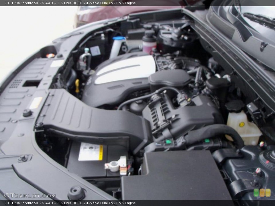 3.5 Liter DOHC 24-Valve Dual CVVT V6 Engine for the 2011 Kia Sorento #48381953