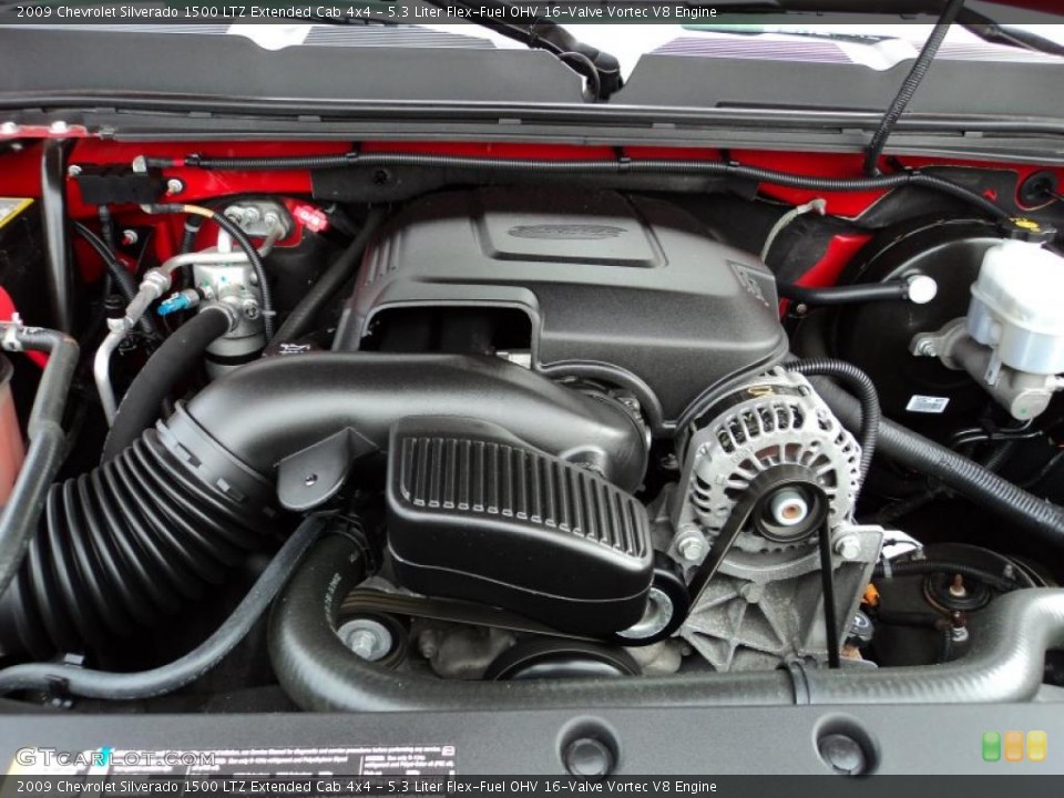 5.3 Liter Flex-Fuel OHV 16-Valve Vortec V8 Engine for the 2009 Chevrolet Silverado 1500 #48383726