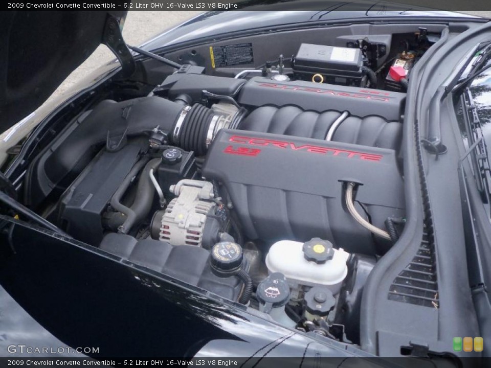 6.2 Liter OHV 16-Valve LS3 V8 Engine for the 2009 Chevrolet Corvette #48393348