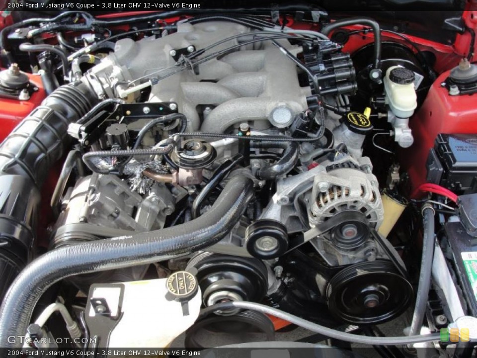 3.8 Liter OHV 12-Valve V6 Engine for the 2004 Ford Mustang #48403690