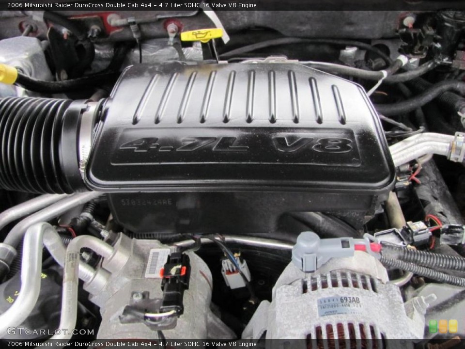 4.7 Liter SOHC 16 Valve V8 Engine for the 2006 Mitsubishi Raider #48416893