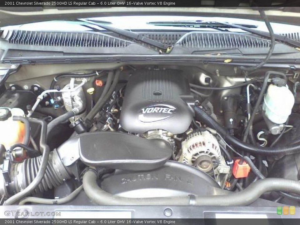 6.0 Liter OHV 16-Valve Vortec V8 Engine for the 2001 Chevrolet Silverado 2500HD #48418624