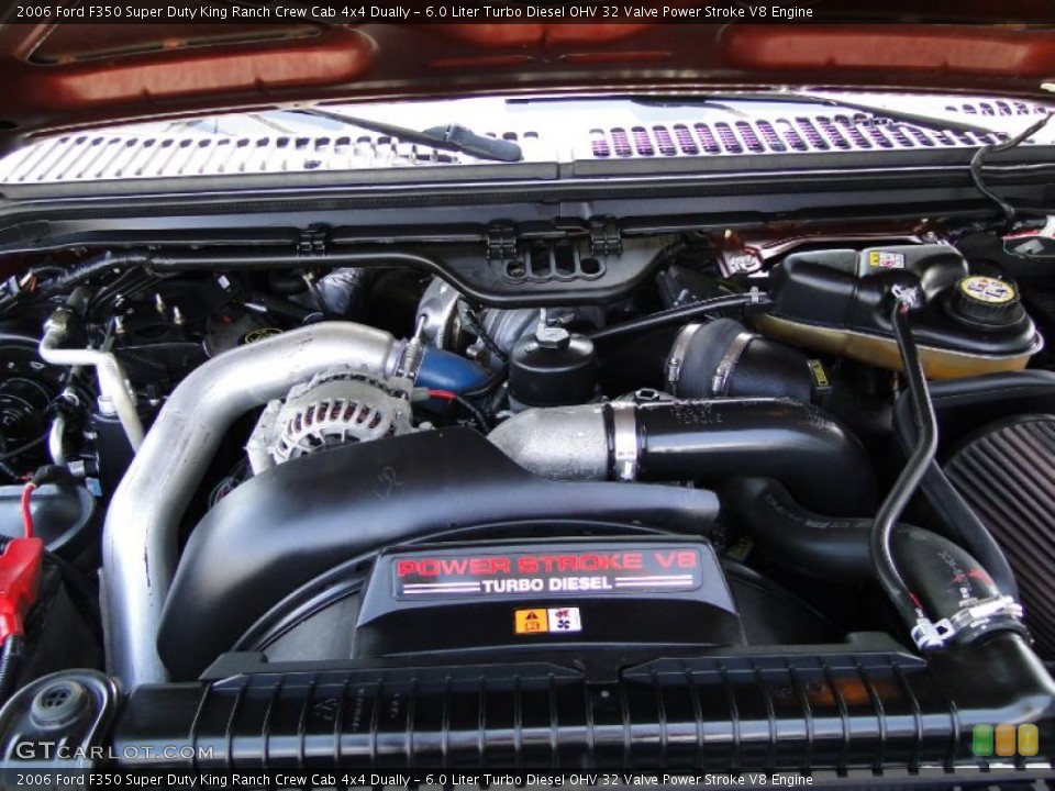 6.0 Liter Turbo Diesel OHV 32 Valve Power Stroke V8 Engine for the 2006 Ford F350 Super Duty #48419101