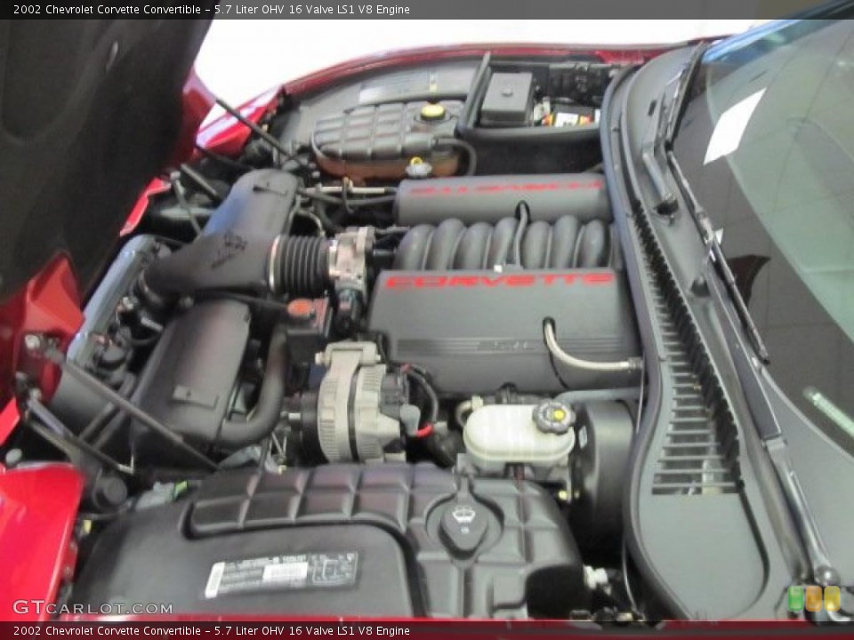 5.7 Liter OHV 16 Valve LS1 V8 Engine for the 2002 Chevrolet Corvette #48421876
