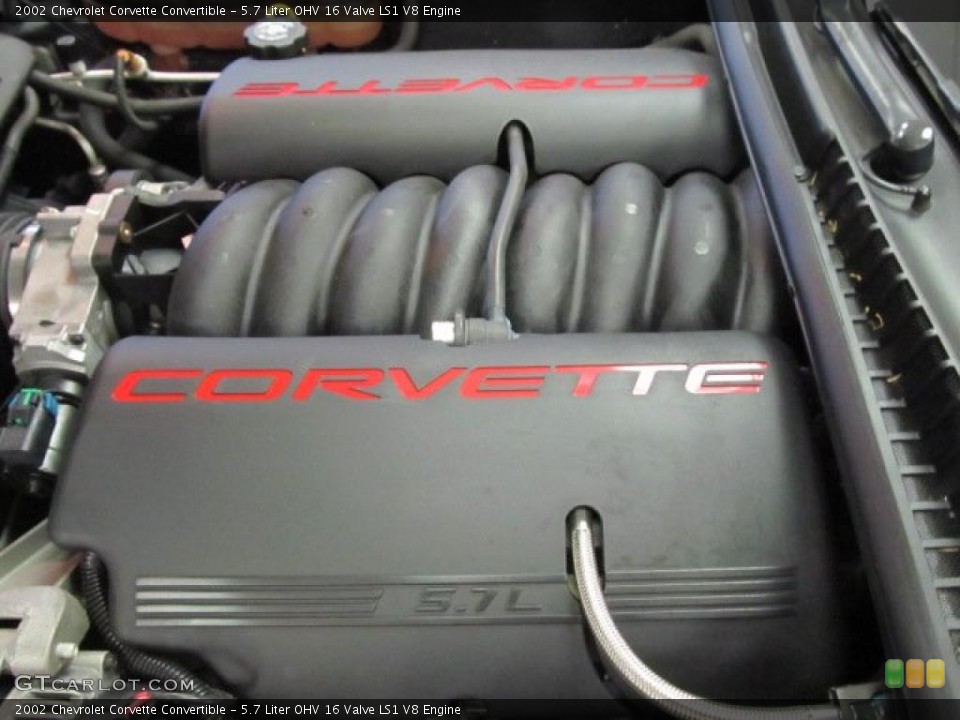 5.7 Liter OHV 16 Valve LS1 V8 Engine for the 2002 Chevrolet Corvette #48421888