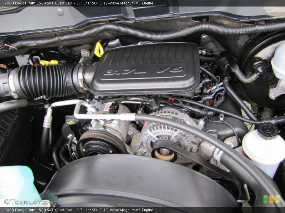 3.7 Liter SOHC 12-Valve Magnum V6 2008 Dodge Ram 1500 Engine