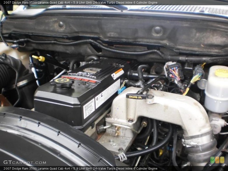 5.9 Liter OHV 24-Valve Turbo Diesel Inline 6 Cylinder Engine for the 2007 Dodge Ram 3500 #48439863