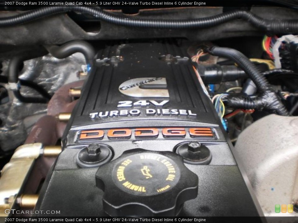 5.9 Liter OHV 24-Valve Turbo Diesel Inline 6 Cylinder Engine for the 2007 Dodge Ram 3500 #48439881