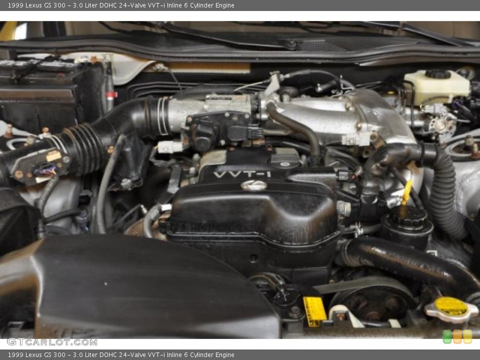 3.0 Liter DOHC 24-Valve VVT-i Inline 6 Cylinder Engine for the 1999 Lexus GS #48455359
