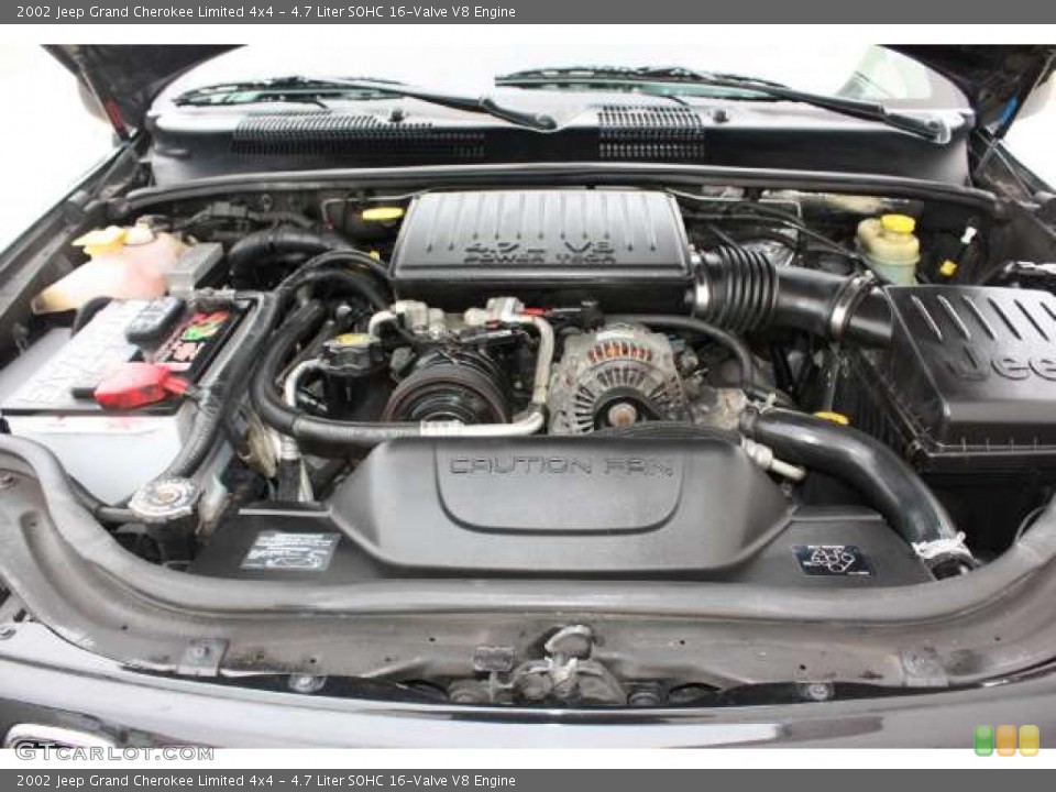4.7 Liter SOHC 16-Valve V8 Engine for the 2002 Jeep Grand Cherokee #48464370
