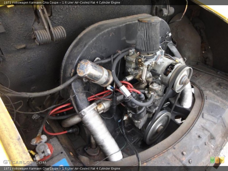 1.6 Liter Air-Cooled Flat 4 Cylinder Engine for the 1971 Volkswagen Karmann Ghia #48472353