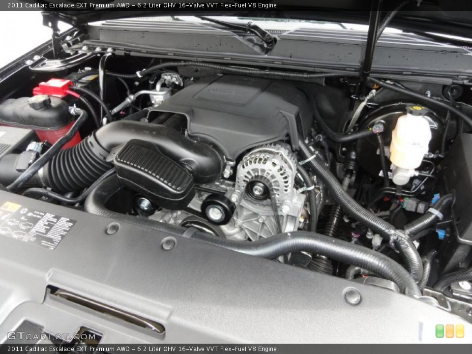 6.2 Liter OHV 16-Valve VVT Flex-Fuel V8 Engine for the 2011 Cadillac Escalade #48472755