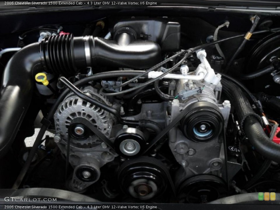 4.3 Liter OHV 12-Valve Vortec V6 2006 Chevrolet Silverado 1500 Engine
