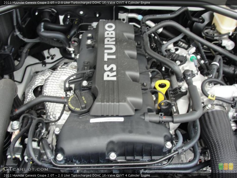 2.0 Liter Turbocharged DOHC 16-Valve CVVT 4 Cylinder Engine for the 2011 Hyundai Genesis Coupe #48483714
