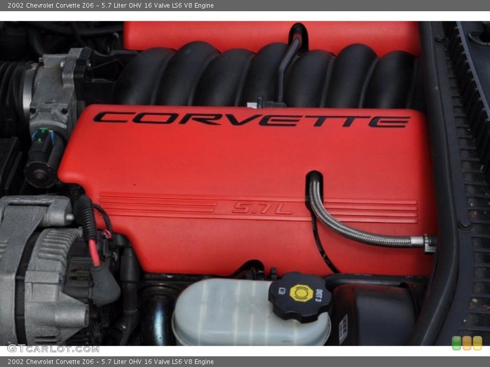 5.7 Liter OHV 16 Valve LS6 V8 Engine for the 2002 Chevrolet Corvette #48487380