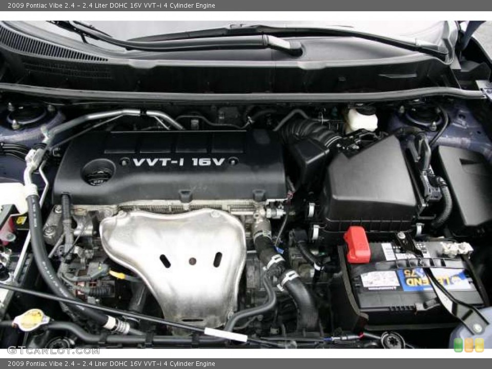 2.4 Liter DOHC 16V VVT-i 4 Cylinder 2009 Pontiac Vibe Engine