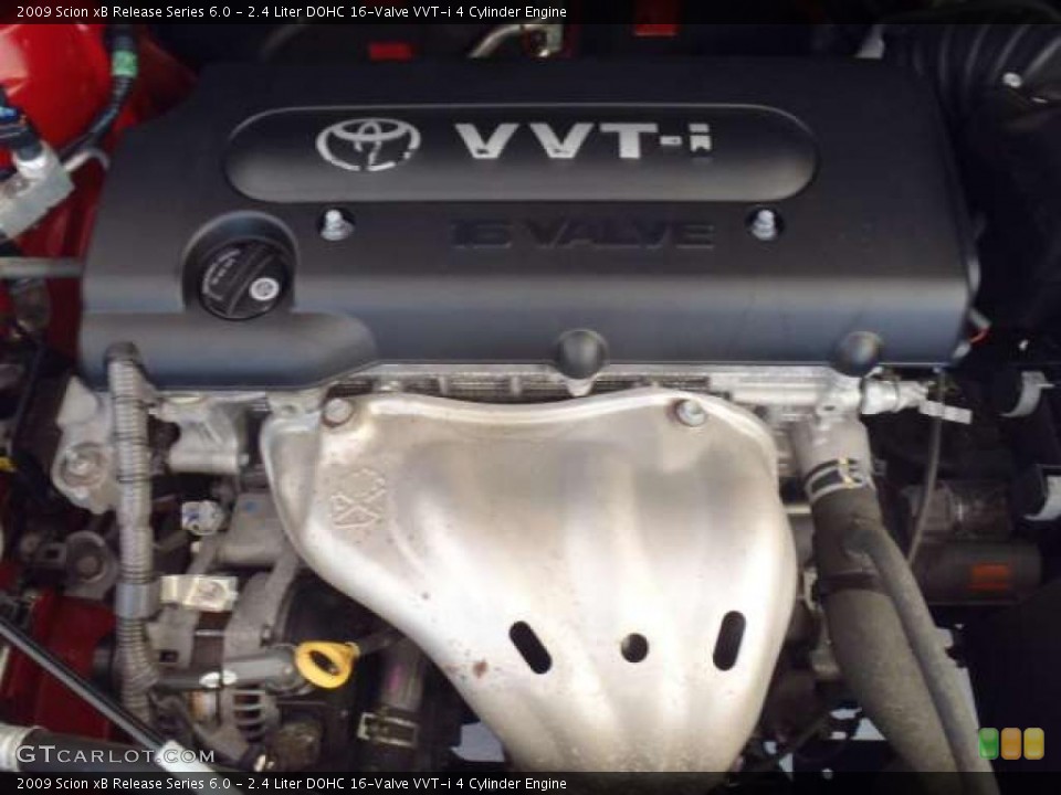 2.4 Liter DOHC 16-Valve VVT-i 4 Cylinder Engine for the 2009 Scion xB #48504597