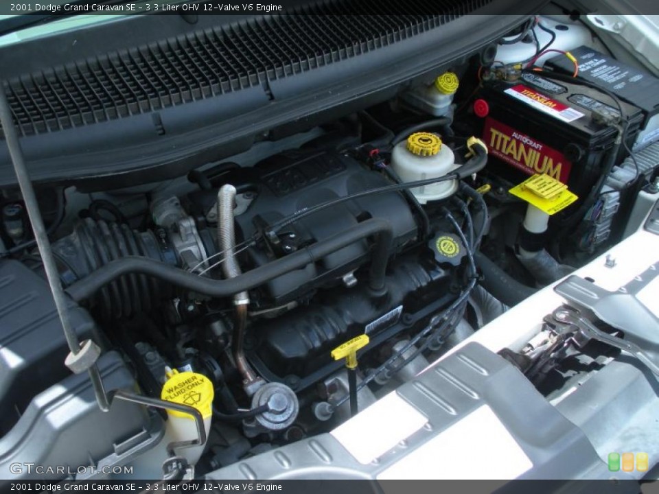 3.3 Liter OHV 12-Valve V6 2001 Dodge Grand Caravan Engine