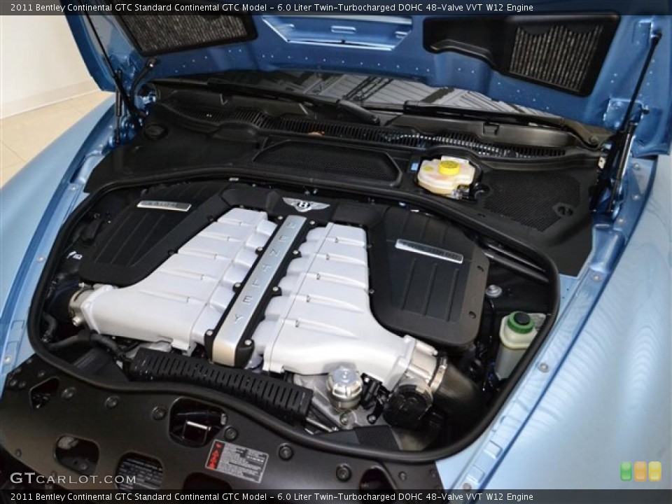 6.0 Liter Twin-Turbocharged DOHC 48-Valve VVT W12 Engine for the 2011 Bentley Continental GTC #48521992