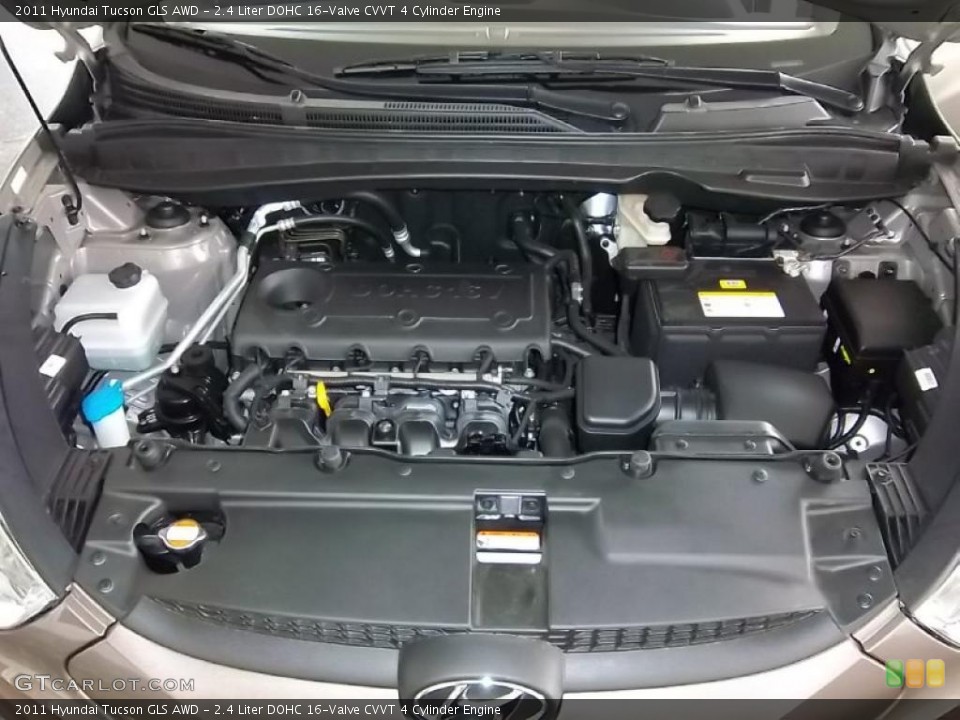2.4 Liter DOHC 16-Valve CVVT 4 Cylinder Engine for the 2011 Hyundai Tucson #48522370