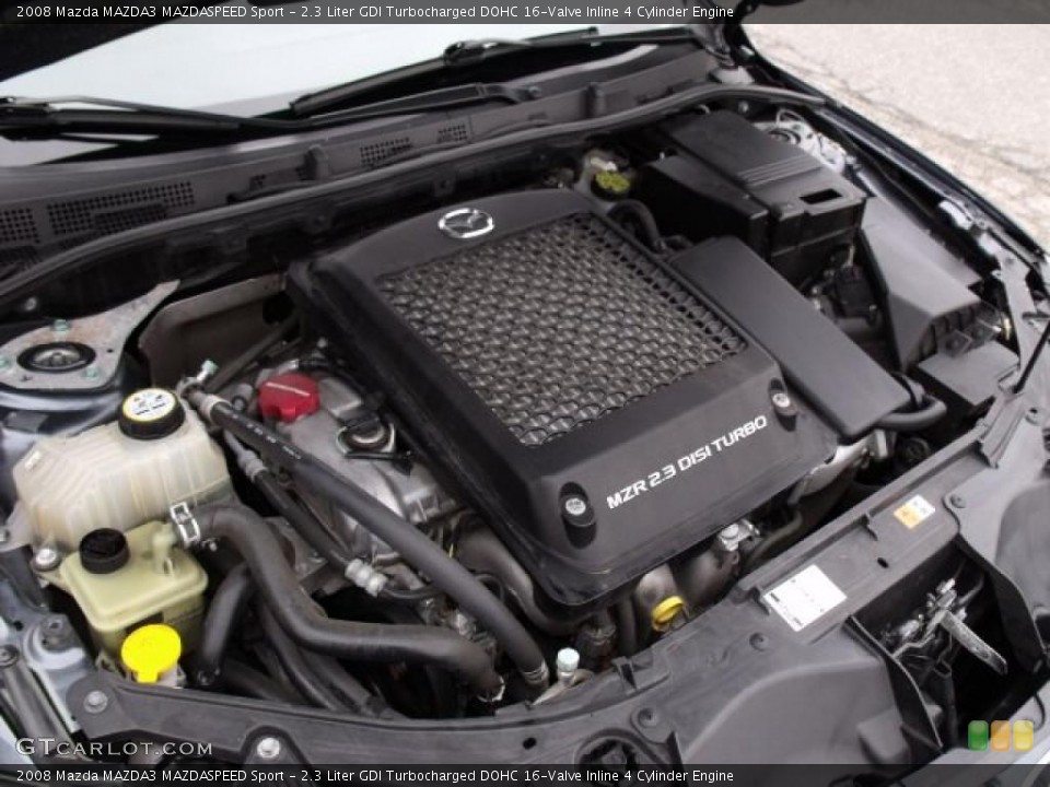 2.3 Liter GDI Turbocharged DOHC 16-Valve Inline 4 Cylinder Engine for the 2008 Mazda MAZDA3 #48526267
