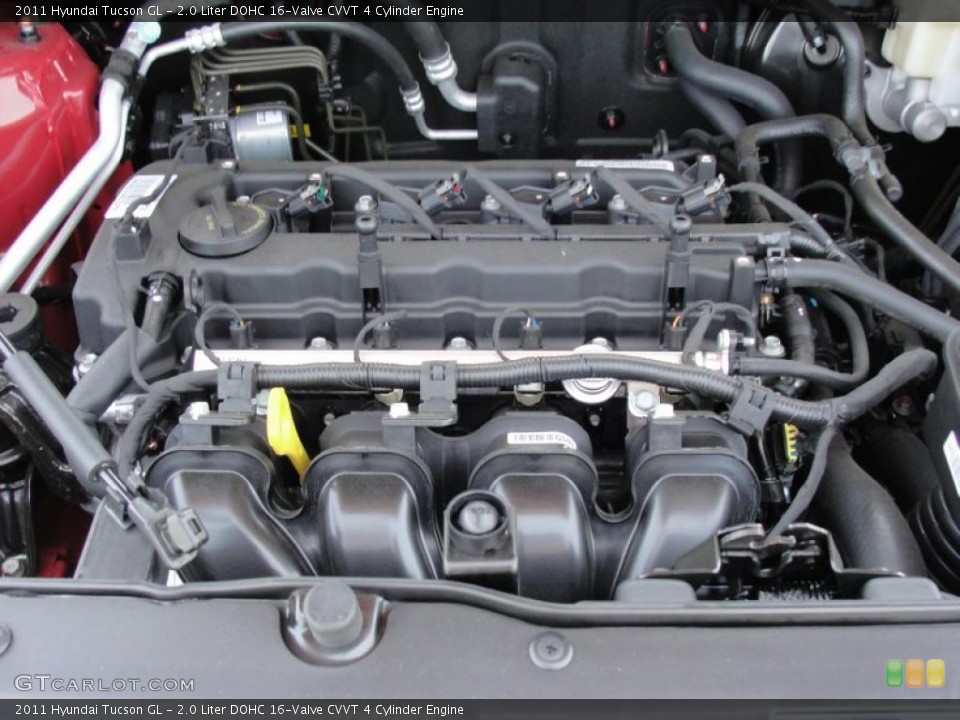 2.0 Liter DOHC 16-Valve CVVT 4 Cylinder Engine for the 2011 Hyundai Tucson #48532745