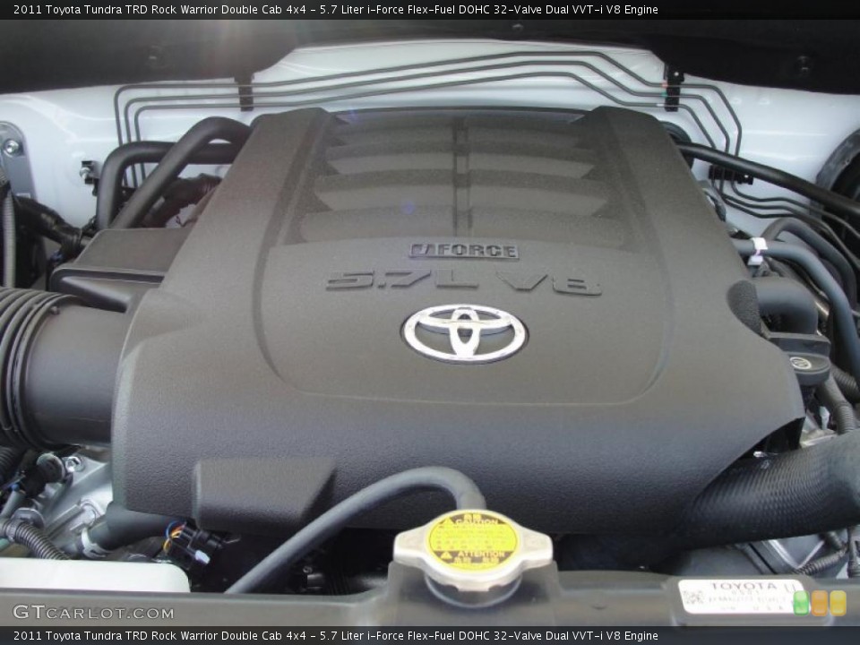 5.7 Liter i-Force Flex-Fuel DOHC 32-Valve Dual VVT-i V8 Engine for the 2011 Toyota Tundra #48533768