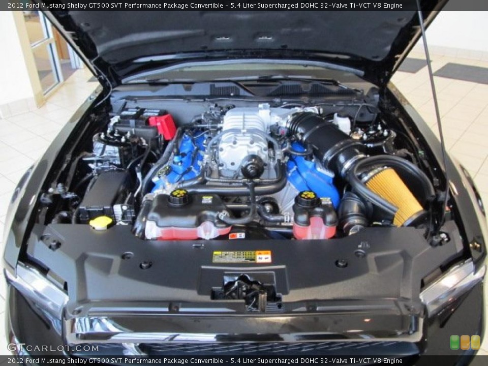 5.4 Liter Supercharged DOHC 32-Valve Ti-VCT V8 Engine for the 2012 Ford Mustang #48547409