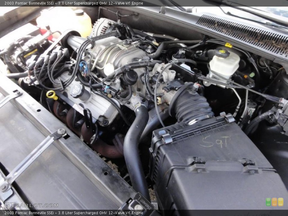 3.8 Liter Supercharged OHV 12-Valve V6 Engine for the 2003 Pontiac Bonneville #48554468
