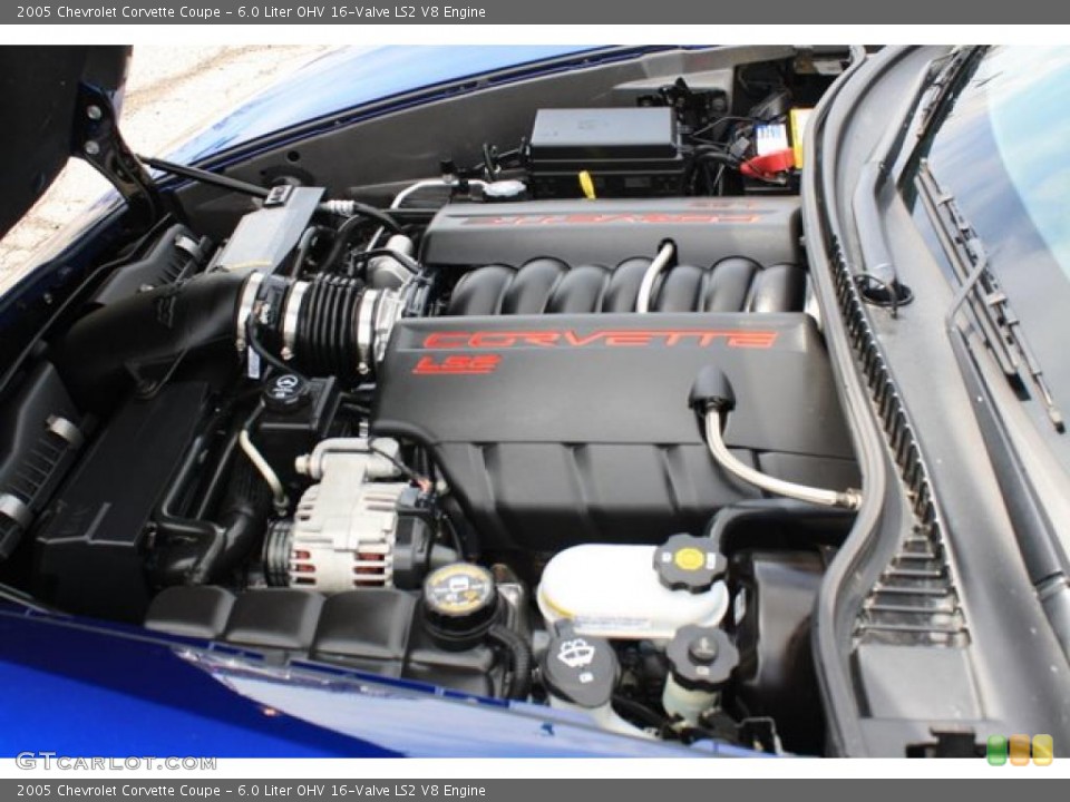 6.0 Liter OHV 16-Valve LS2 V8 Engine for the 2005 Chevrolet Corvette #48558137