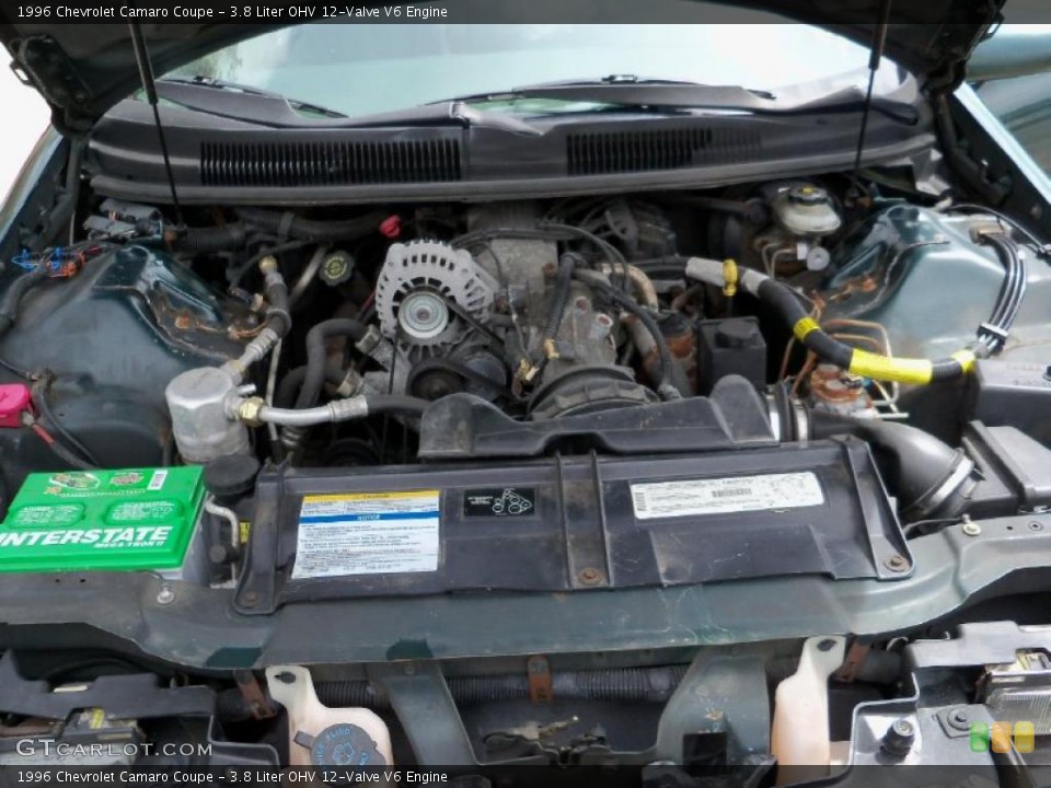3.8 Liter OHV 12-Valve V6 1996 Chevrolet Camaro Engine