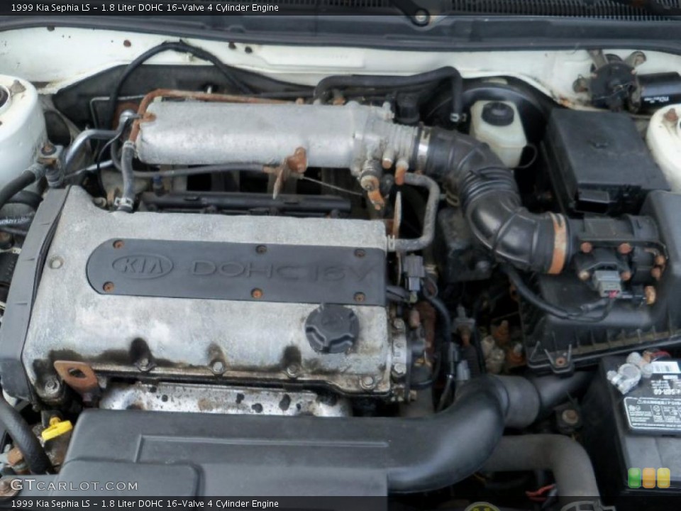 1.8 Liter DOHC 16-Valve 4 Cylinder Engine for the 1999 Kia Sephia #48560291