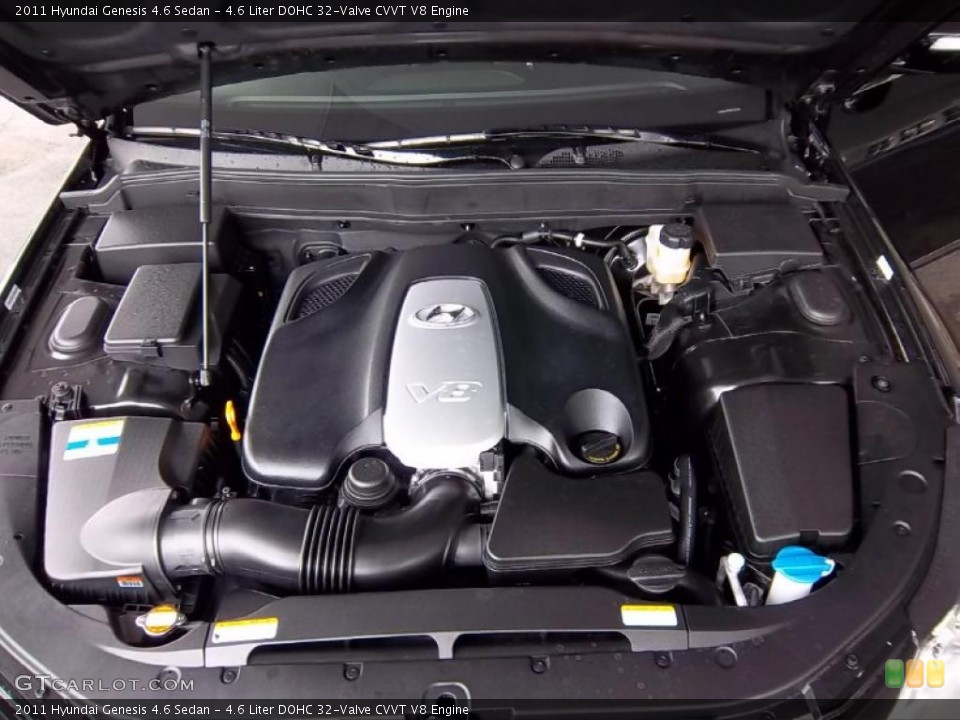 4.6 Liter DOHC 32-Valve CVVT V8 Engine for the 2011 Hyundai Genesis #48578364