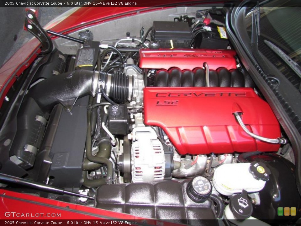 6.0 Liter OHV 16-Valve LS2 V8 Engine for the 2005 Chevrolet Corvette #48591256