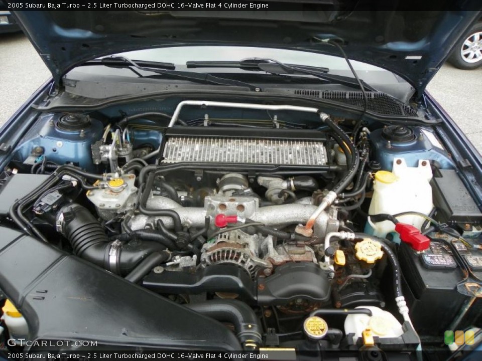 2.5 Liter Turbocharged DOHC 16-Valve Flat 4 Cylinder Engine for the 2005 Subaru Baja #48592774