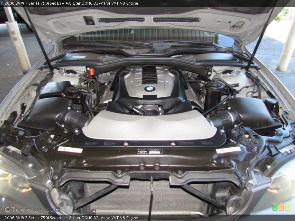 4.8 Liter DOHC 32-Valve VVT V8 Engine for the 2006 BMW 7 Series #48594484