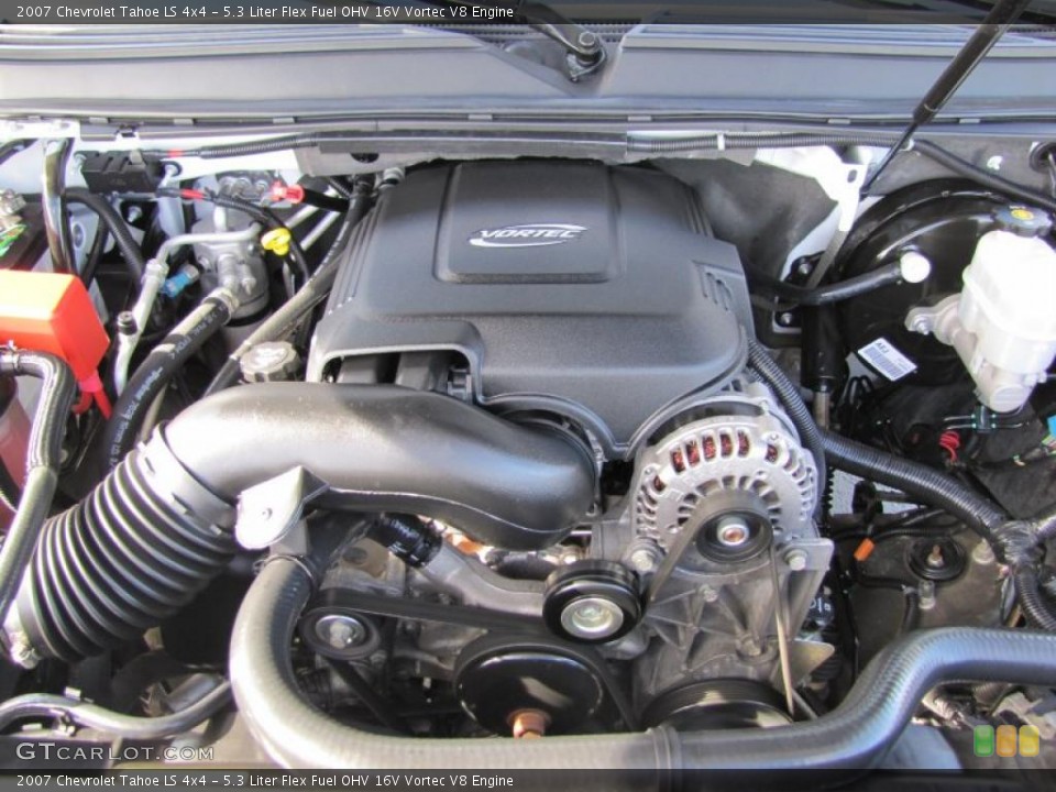 5.3 Liter Flex Fuel OHV 16V Vortec V8 Engine for the 2007 Chevrolet Tahoe #48601294