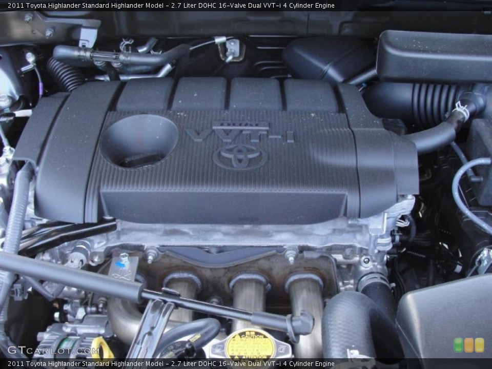 2.7 Liter DOHC 16-Valve Dual VVT-i 4 Cylinder Engine for the 2011 Toyota Highlander #48605423