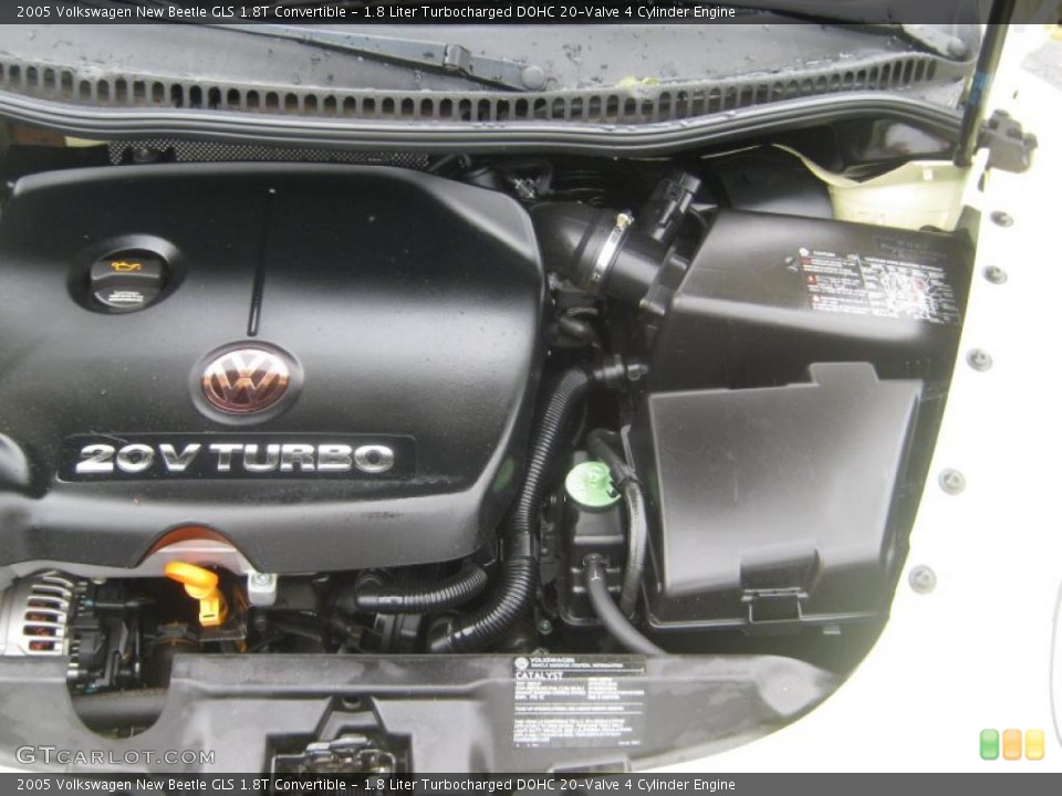 1.8 Liter Turbocharged DOHC 20-Valve 4 Cylinder Engine for the 2005 Volkswagen New Beetle #48611300