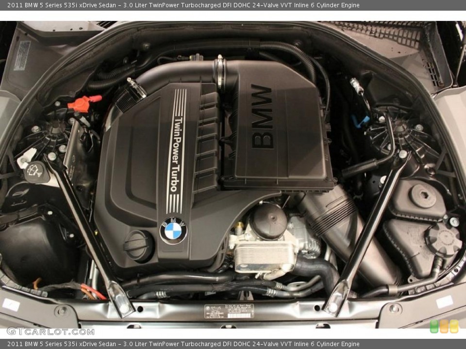 3.0 Liter TwinPower Turbocharged DFI DOHC 24-Valve VVT Inline 6 Cylinder Engine for the 2011 BMW 5 Series #48611843