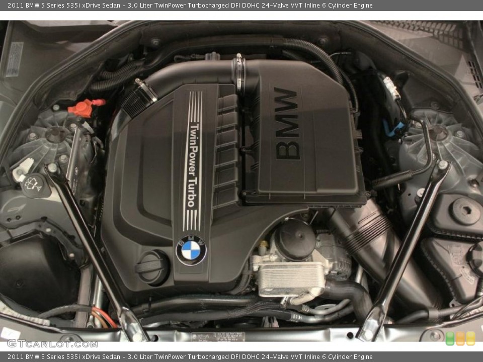 3.0 Liter TwinPower Turbocharged DFI DOHC 24-Valve VVT Inline 6 Cylinder Engine for the 2011 BMW 5 Series #48612559