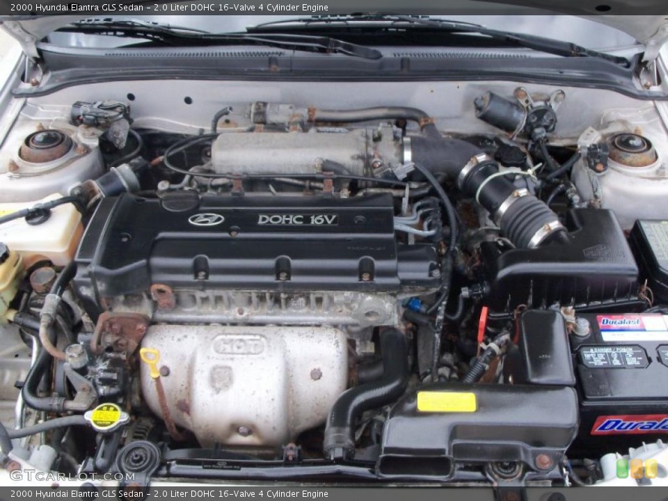 2.0 Liter DOHC 16-Valve 4 Cylinder 2000 Hyundai Elantra Engine |  GTCarLot.com