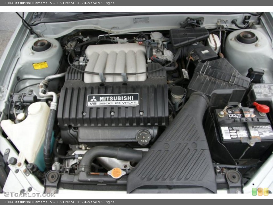 3.5 Liter SOHC 24-Valve V6 2004 Mitsubishi Diamante Engine