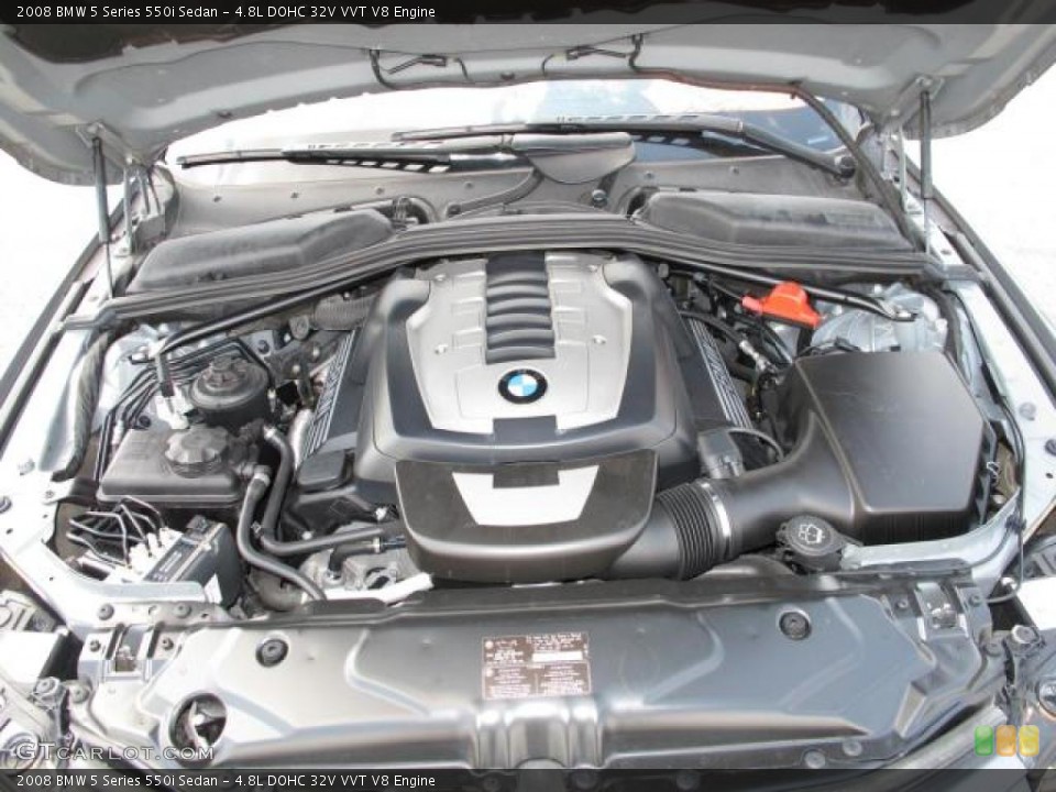 4.8L DOHC 32V VVT V8 Engine for the 2008 BMW 5 Series #48621113