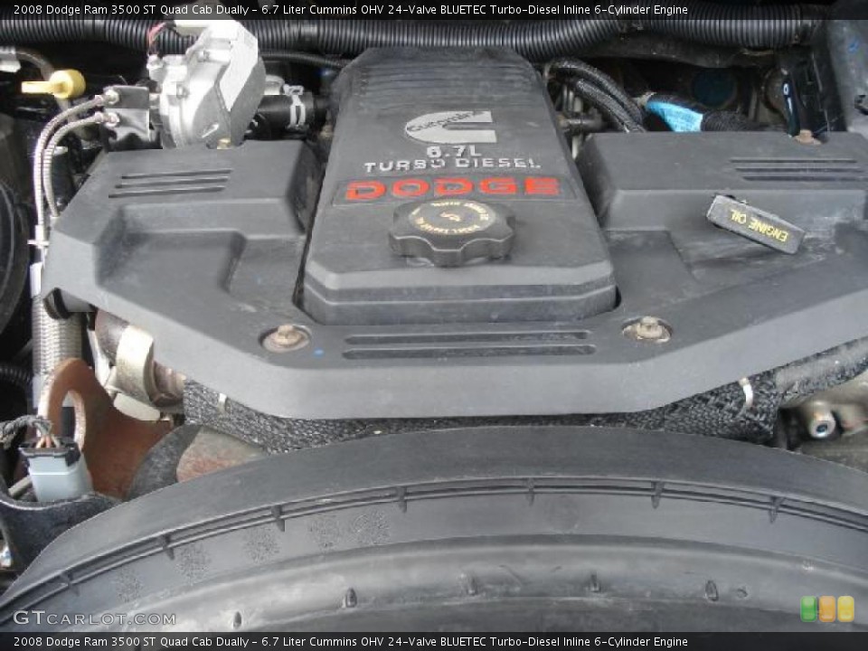 6.7 Liter Cummins OHV 24-Valve BLUETEC Turbo-Diesel Inline 6-Cylinder Engine for the 2008 Dodge Ram 3500 #48624636
