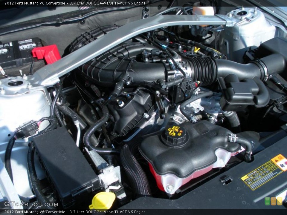 3.7 Liter DOHC 24-Valve Ti-VCT V6 Engine for the 2012 Ford Mustang #48633965