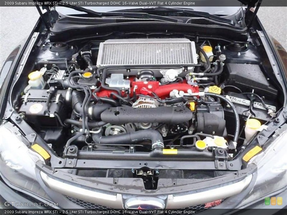 2.5 Liter STi Turbocharged DOHC 16-Valve Dual-VVT Flat 4 Cylinder Engine for the 2009 Subaru Impreza #48638085
