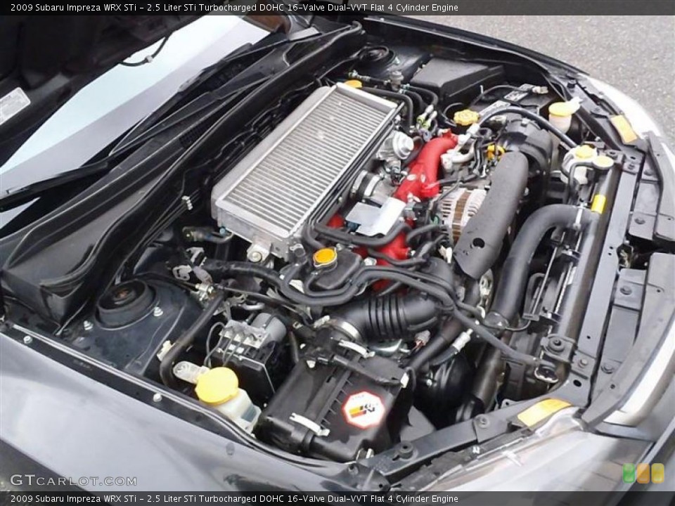 2.5 Liter STi Turbocharged DOHC 16-Valve Dual-VVT Flat 4 Cylinder Engine for the 2009 Subaru Impreza #48638241