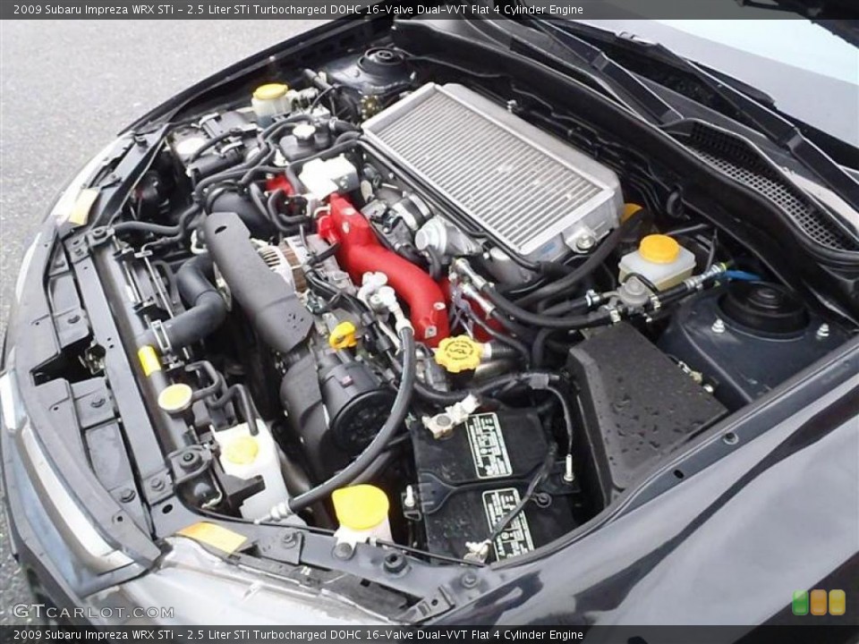 2.5 Liter STi Turbocharged DOHC 16-Valve Dual-VVT Flat 4 Cylinder Engine for the 2009 Subaru Impreza #48638253